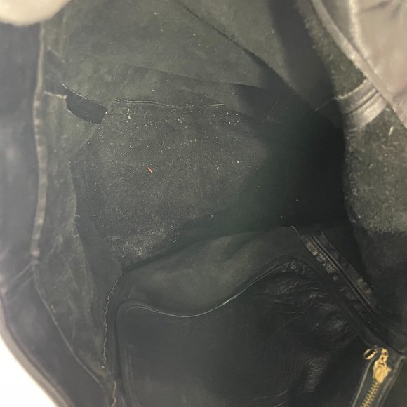 Authentic COACH Large Soho Black Leather Shopping Tote Bag - Picture 13 of 15